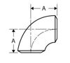 schedule 80 short radius weld on elbow drawing