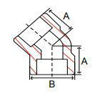 Picture of ⅜ inch 45 degree forged 316 stainless steel socket weld elbow
